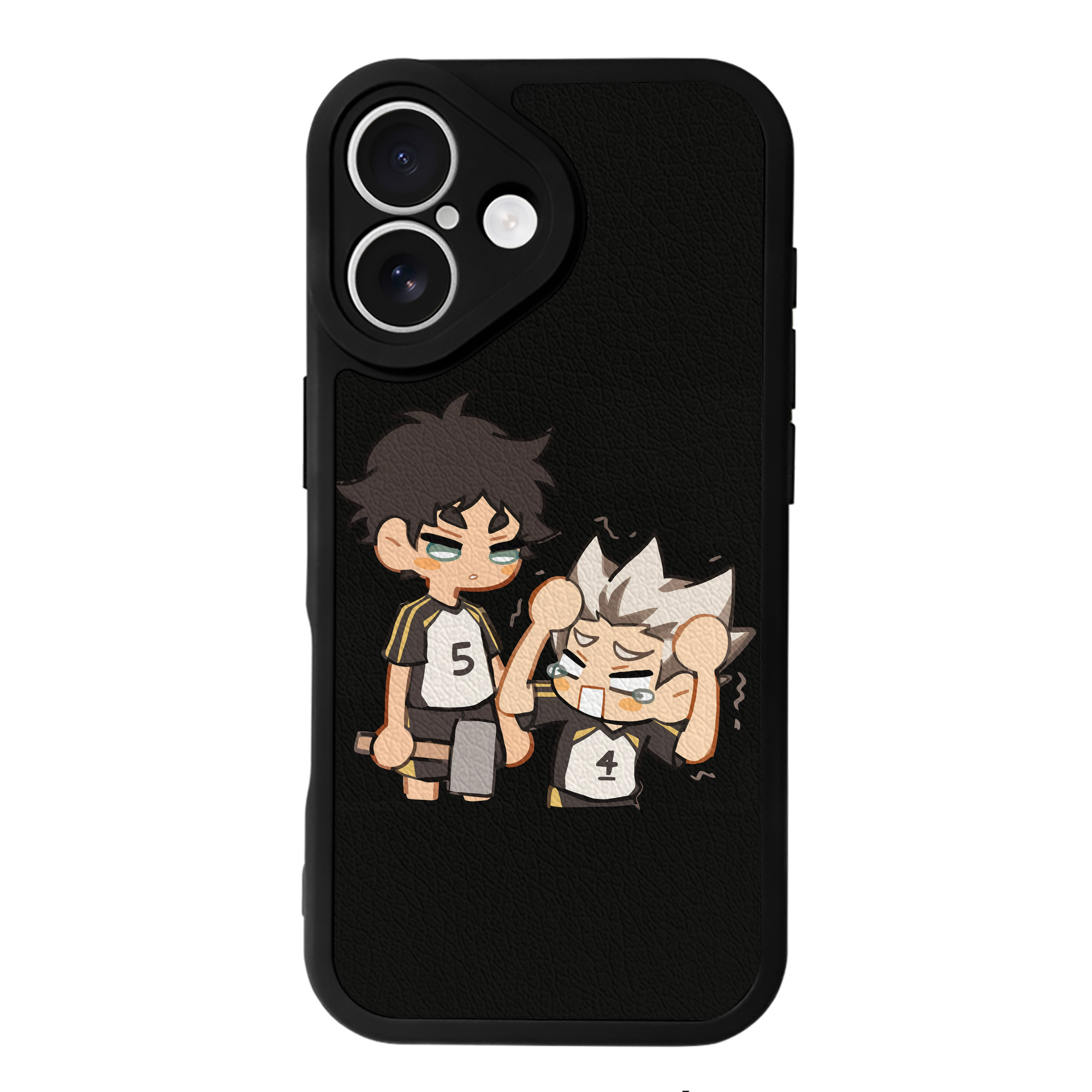 （画像用） ハイキュー!! Haikyu!! 【iPhone 16シリーズ対応】シリコンスマホケース（レザー調） 材質：シリコン